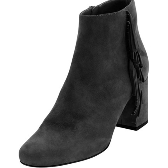 Saint Laurent Black 'babies' Fringe-detail Boots